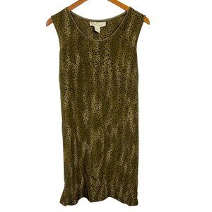Vintage Indie Y2K Slip Dress Large Granola Earthy Forest Fairy Whimsigoth Green